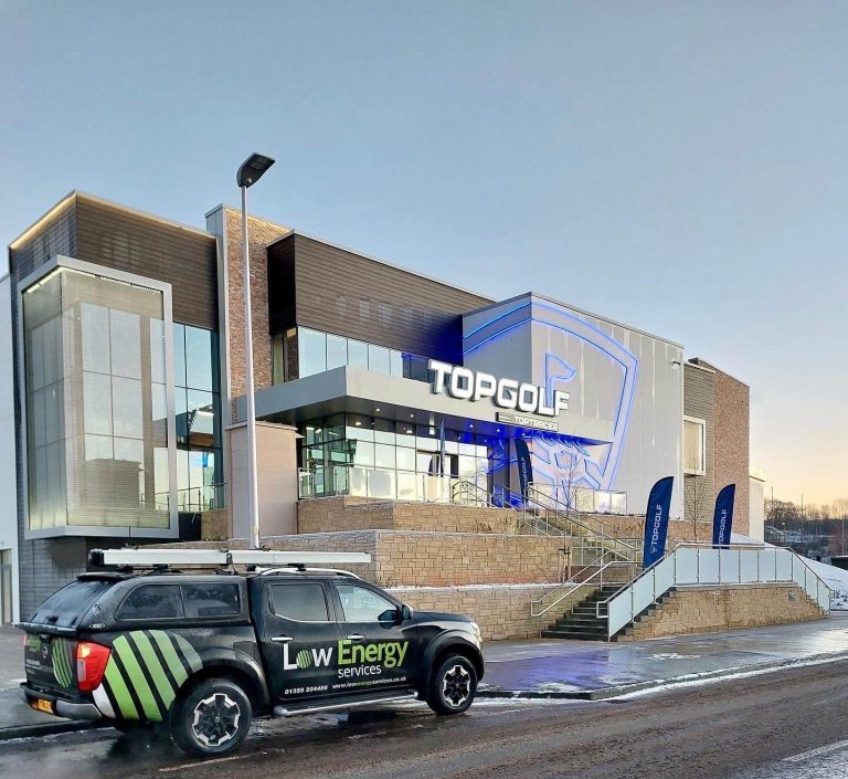 top golf glasgow solar panel installation