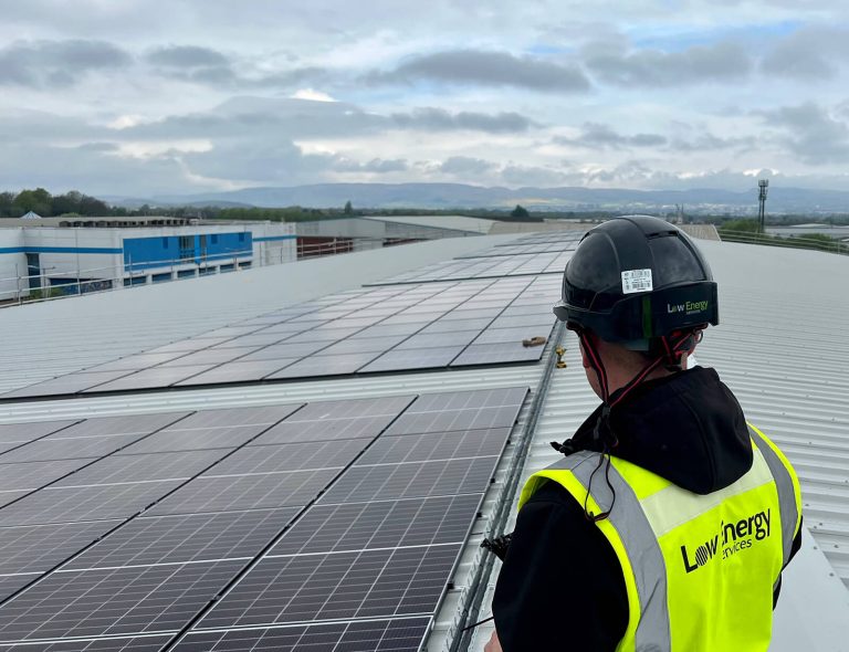 Solar panel install job in Hillington, Glasgow