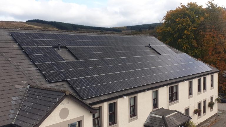 care home solar panel installation