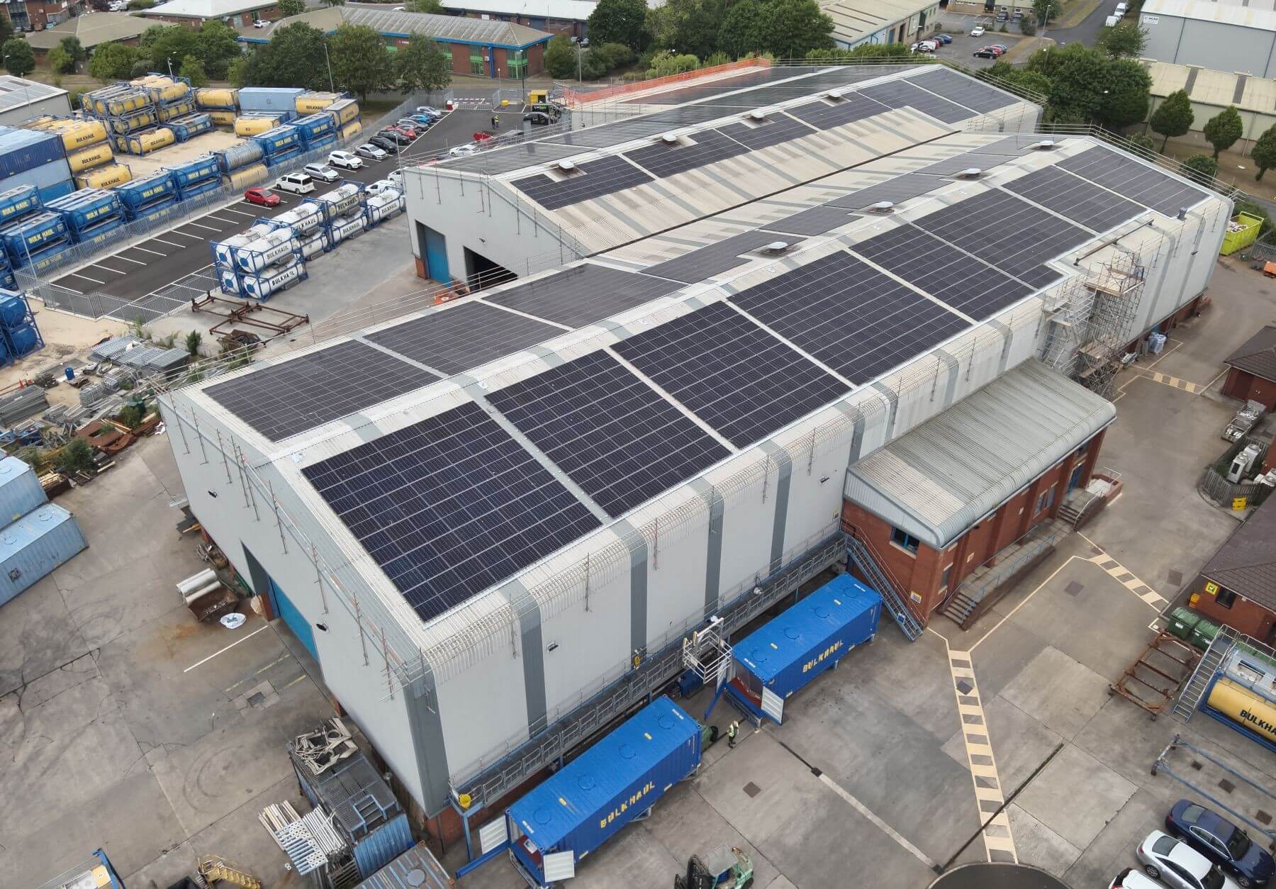 Industrial solar installation in Middlesbrough