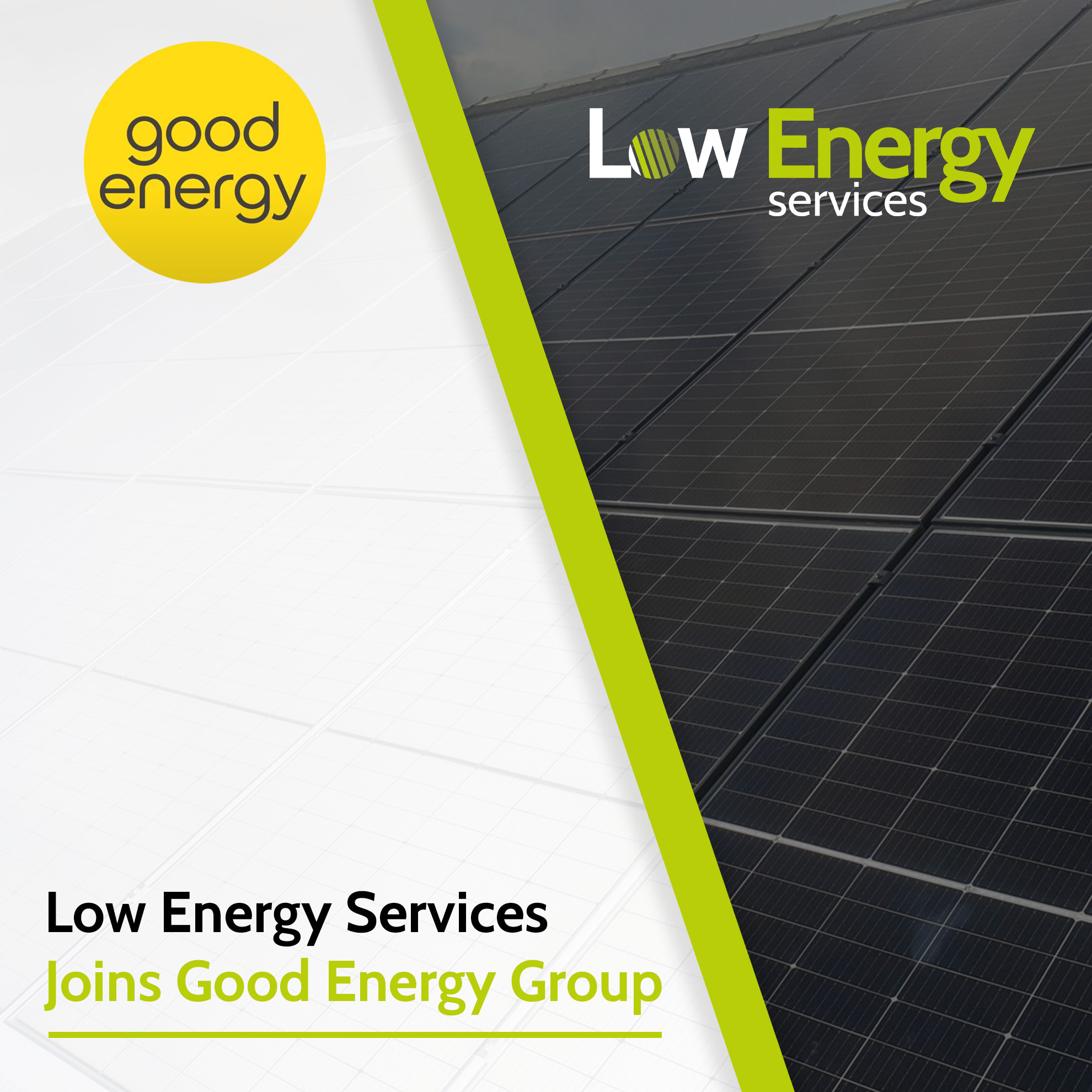 Low Energy Good Energy Press Release